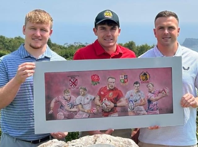 Charity art celebrates Teignmouth rugby legends
