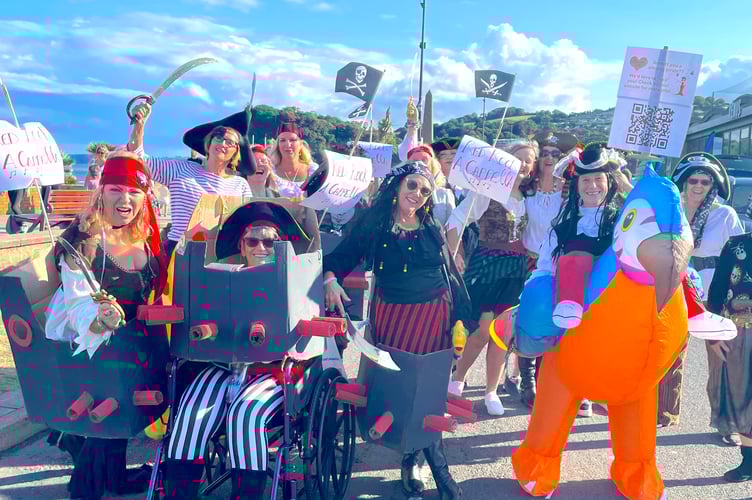 Red Rock Acapella weigh anchor at Teignmouth Carnival 2025