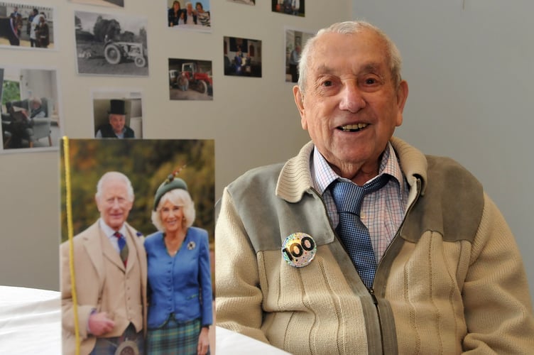 Newton Abbot resident Heath Dadd who was 100 years old on July 31
