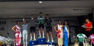 Green jersey podium placing for Bayley