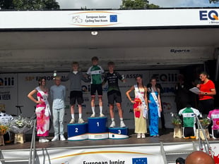 Green jersey podium placing for Bayley