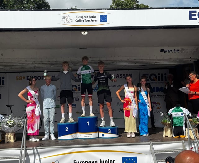 Green jersey podium placing for Bayley