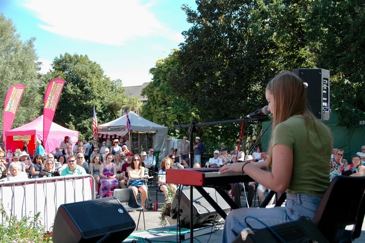 Last year's Dawlish Live At The Lawn. Photo courtesy Robin Poole