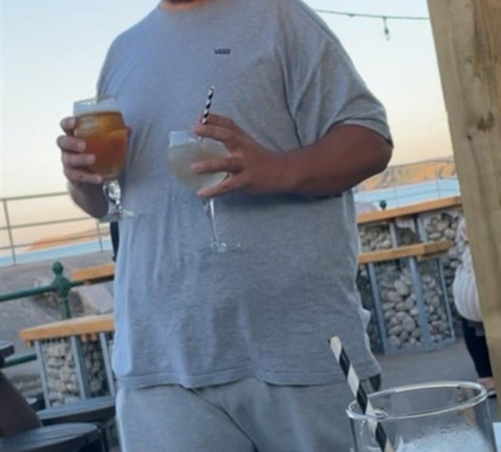 Courtenay Weatherbed before his weight loss. Photo Slimming World