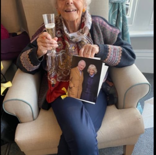 Barbara 'Bobby' Blatchford celebrating her 100th birthday earlier this year 