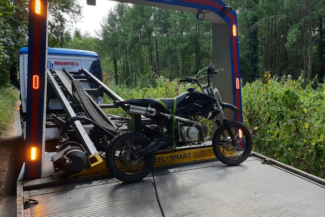Police seize bike in crackdown