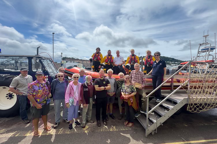 Teignmouth RNLI crew and BOAT members