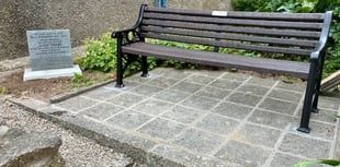 VJ Day unveiling of memorial bench and plaque
