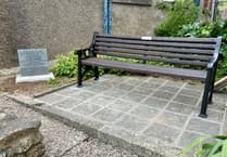 VJ Day unveiling of memorial bench and plaque