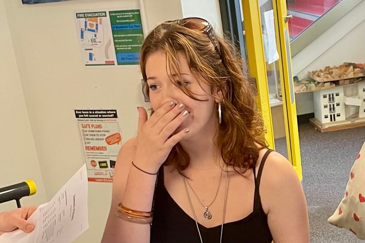 Esmee Gilder McRae has gained a place at Gloucester University to study journalism TCS