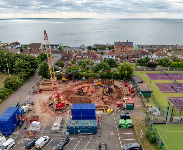 Videographer films SWW progress in Dawlish 