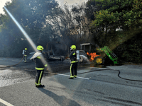 Accidental tractor fire extinguished by Devon crews