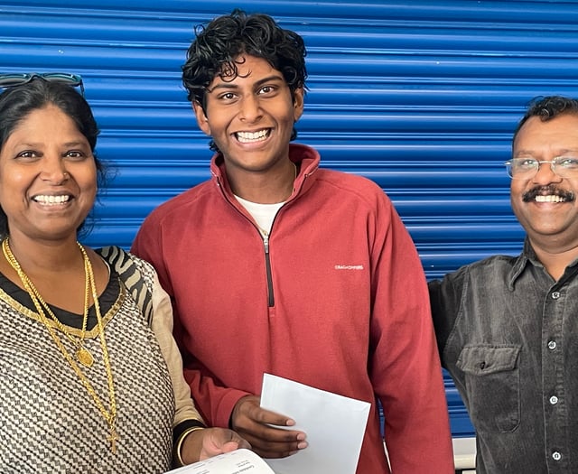 Dawlish College students in high spirits on results day