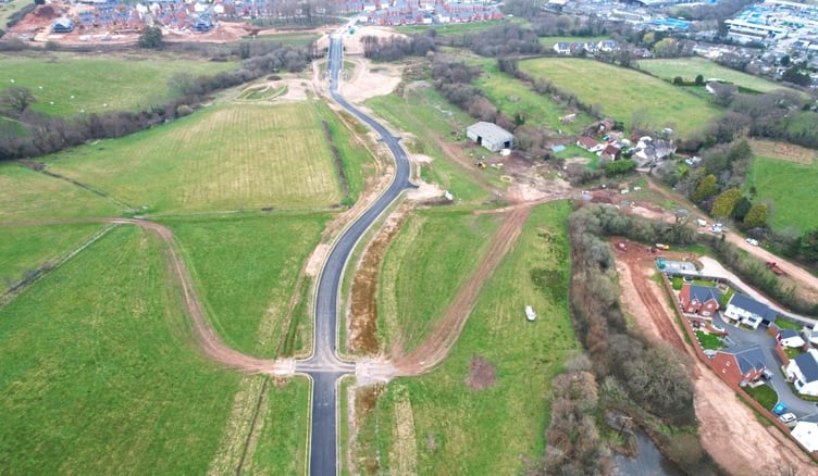 New Dawlish link road. Photo Teignbridge Council