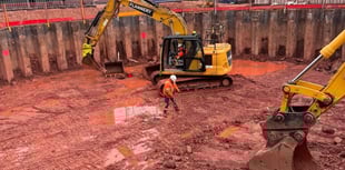 Underground water tank taking shape 