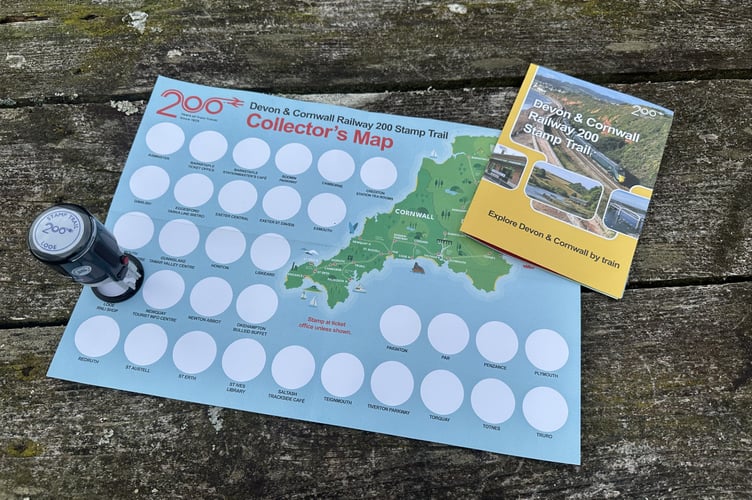 Stamp trail at Teignbridge stations. 