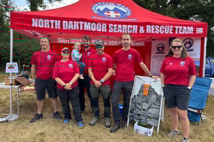North Dartmoor Search and Rescue Team had a stand at Chagford Show.  AQ 0979
