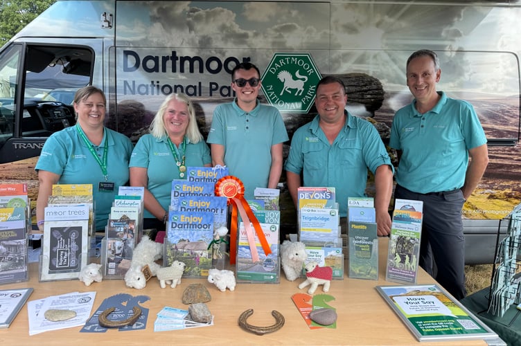 Dartmoor National Park had a stand and staff talked to many people while at Chagford Show.  AQ 1032
