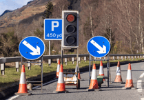 How many roadworks were there in Devon last year?