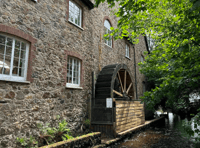Town's iconic waterwheel restored