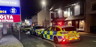 Police close off Newton Abbot street
