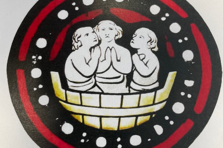 The Roundel shows St Nicholas' miracle of restoring three dead infants back to life