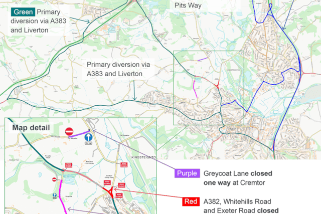 Traffic diversion plans unveiled for A382 scheme 