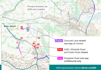 Devon Announces A382 Road Closures for Upgrade