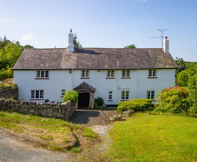 Lifestyle farm with medieval Devon longhouse for sale in Teign Valley
