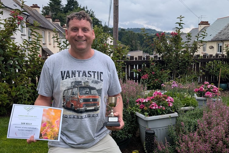 Sam Kelly from Dawlish won the individual category in the annual Teign Housing in Bloom competition.