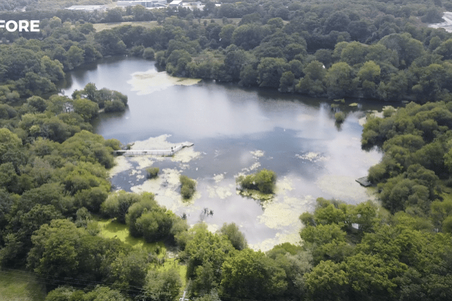 The area subject to the Zitherixon Quarry proposal at Kingsteignton