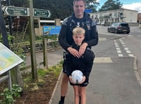 Father and son tackle rugby walk for mental health