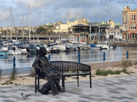 Visitors take a shine to Agatha Christie and her beloved dog