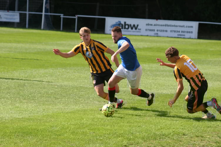 Tyler Joint leaving Axminster defenders for dead