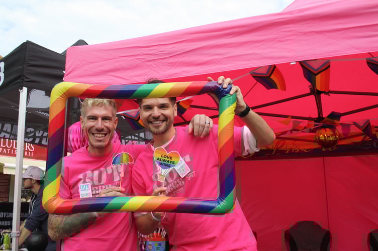 Teignmouth Pride sharing the message of love