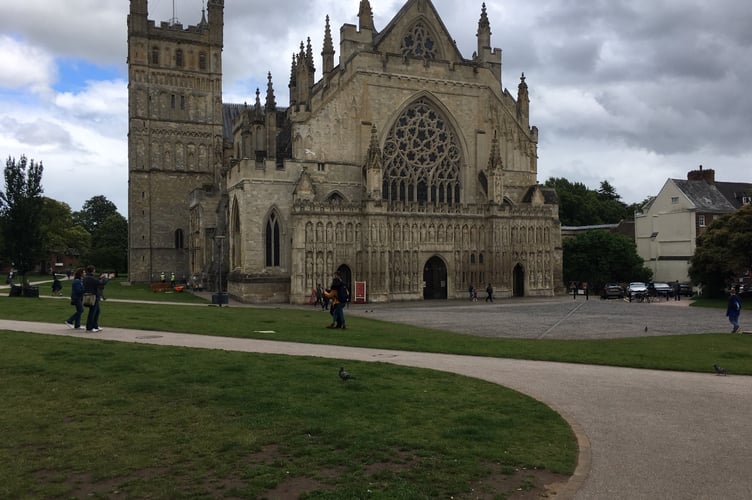Exeter Cathedral. Photo LDRS