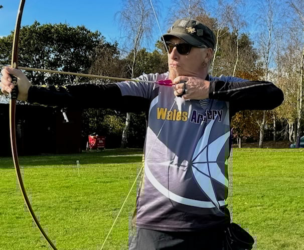 Scott Williams competing in archery.