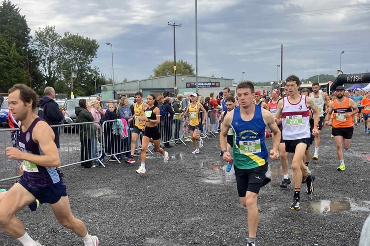 Alex Sparks at the Bridgwater half