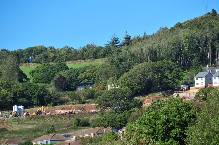 Harrington Homes development above Teignmouth