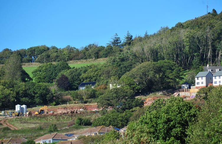 Harrington Homes development above Teignmouth