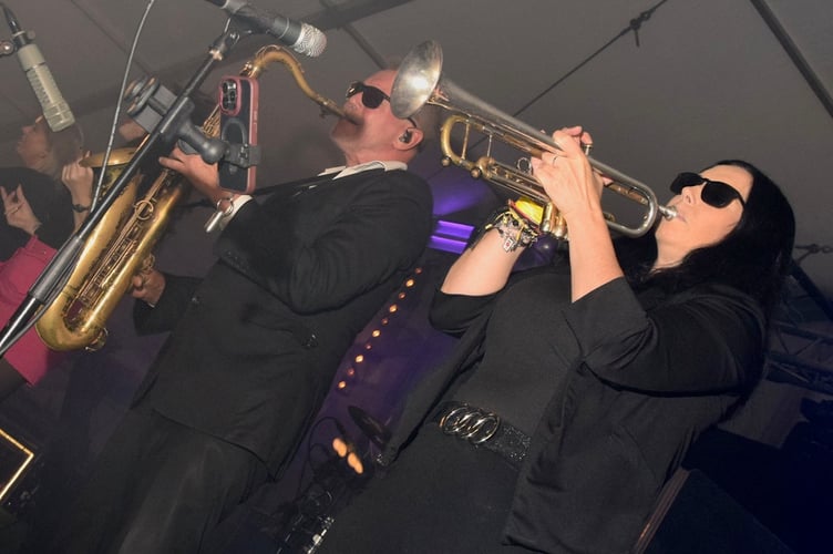 Joey the Lips rock the Abbfest marquee. Photo: John Whitehead