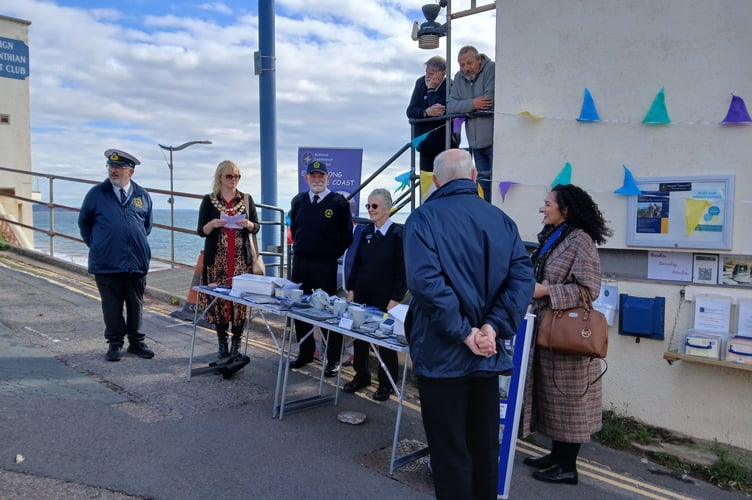 Teignmouth Mayor councillor Cate Williams opened the NCI open day on Sunday (September 21)
