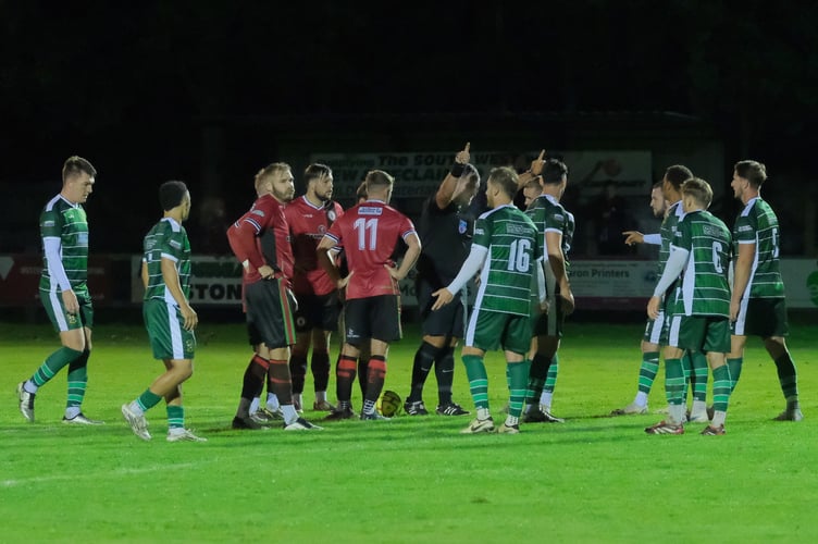 Decisions to be made by the Bovey vs Buckland ref