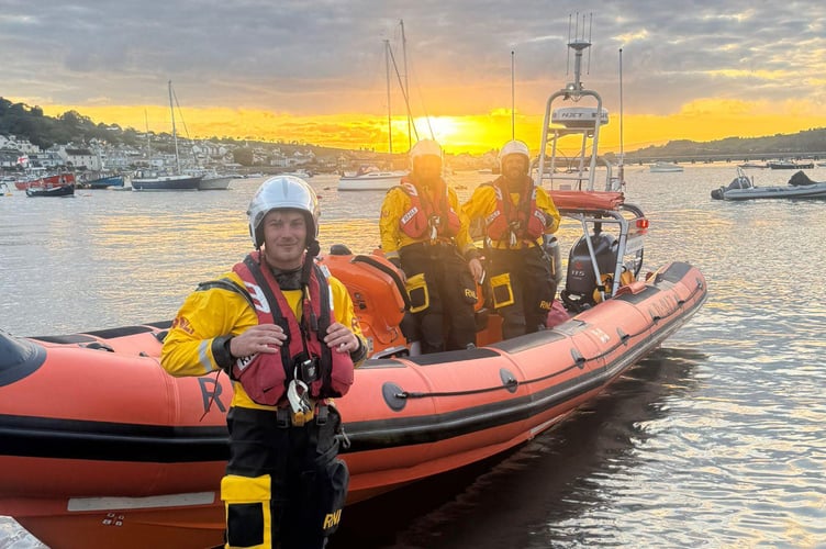 Will Annal put his training into practice as he responded to his first live shout as part of the volunteer Teignmouth RNLI crew