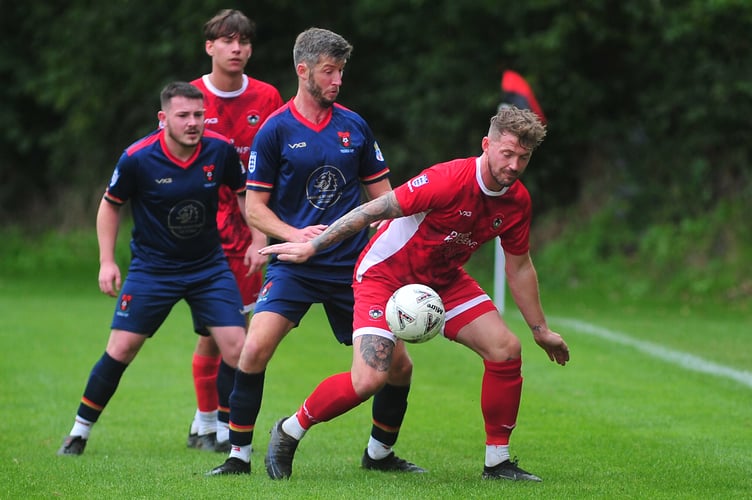 South Devon Football League Premier Division. Kingsteignton Athletic versus East Allington United. A single goal from the South Hams visitors saw the Rams take a 0-1 home loss