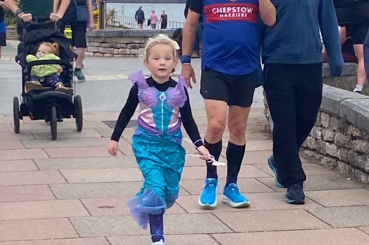Participants dressed up in some mermazing outfits for the seaside-themed Teignmouth Promenade parkrun seventh anniversary.