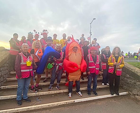 Teignmouth Promenade parkrun celebrated its seventh birthday with a 'seaside' fancy dress theme.