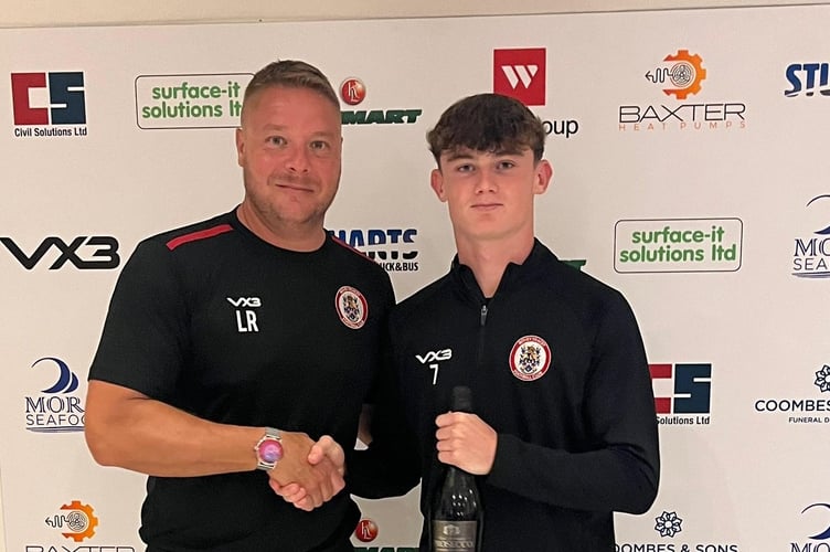 Bovey Tracey AFC youngster Jack Brimming