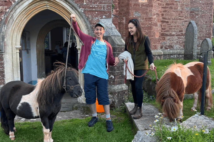 Two Dartmoor ponies were among the animals to be blessed at All Saints Church's Sunday service (September 28)