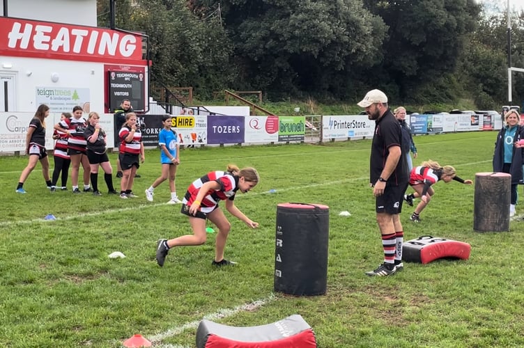 Tackling new challenges at the Teignmouth RugbyFest with the Red Roses